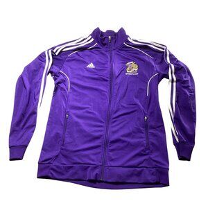 Adidas: Purple Track Jacket, "Lemoore Wrestling", Size Large